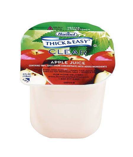 Lyons Magnus LLC 732814 Thick & Easy Clear Nectar Consistency Apple Thickened Beverage, 4-ounce Cup