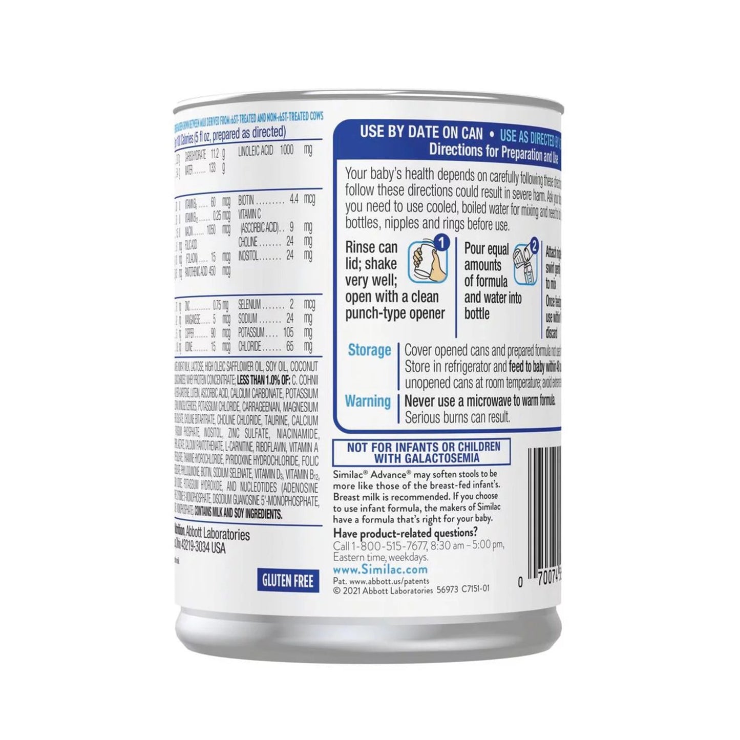 Similac® Advance® Liquid Concentrate Infant Formula, 13-ounce can