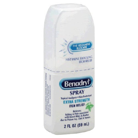 Johnson & Johnson Consumer 511714400 Benadryl Diphenhydramine / Zinc Acetate Itch Relief Spray