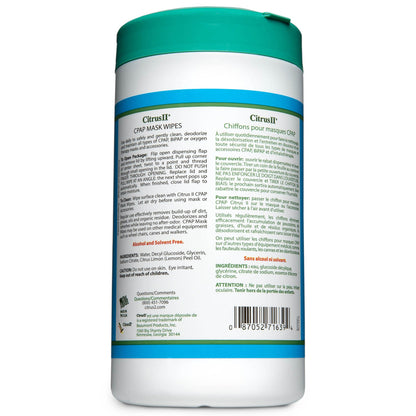 Citrus ll CPAP Mask Cleaner Wipe