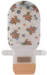 Coloplast 14692 Assura ColoKids Teddy Bear Design Colostomy Pouch, Purple Match