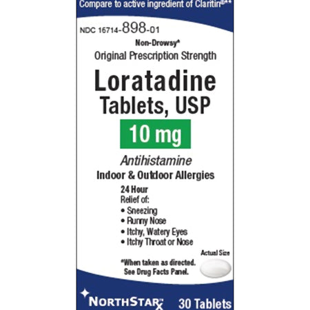 NorthStar Rx 16714089803 Loratadine Antihistamine Tablets