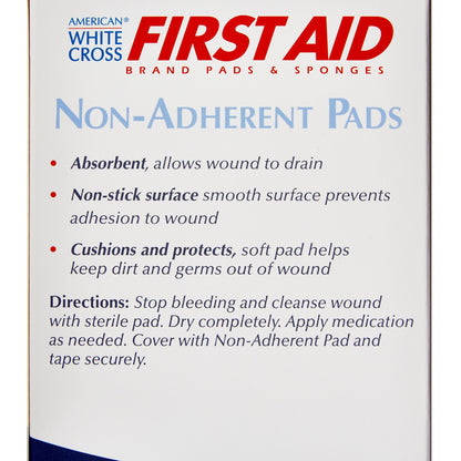 American® White Cross Nonadherent Dressing, 2 x 3 Inch