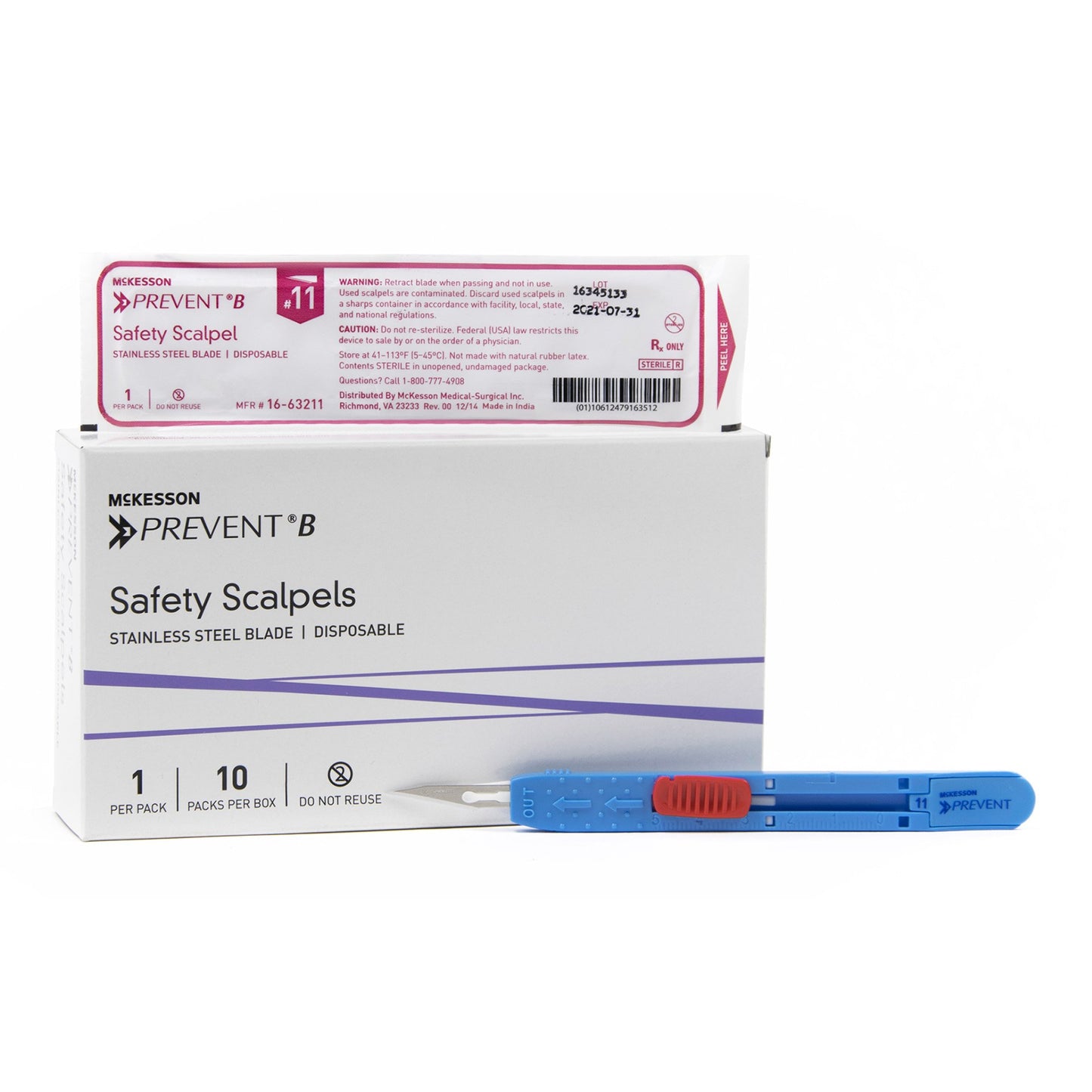 McKesson Prevent® B Safety Scalpel, Size 11