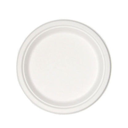 Plate Medd Max White Single Use Molded Fiber 9 Inch Diameter