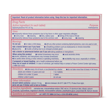 Benadryl® Diphenhydramine Allergy Relief