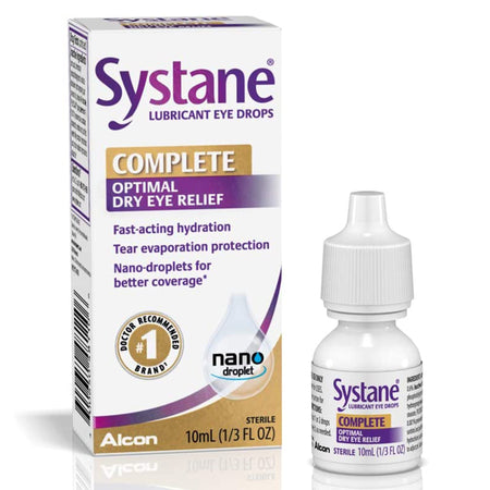 Alcon 30065048110 Systane Complete Eye Lubricant, 10-mL Bottle