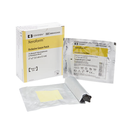 Cardinal 8884433400 Xeroform Occlusive Petrolatum Impregnated Dressing 2 x 2 inch