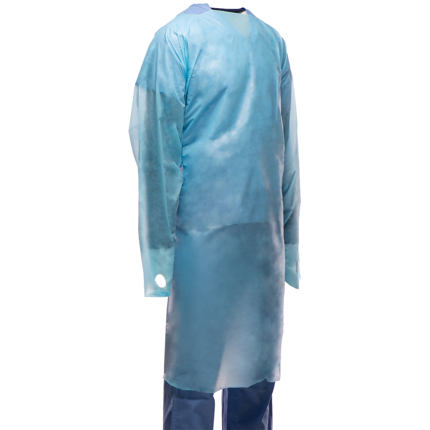 Protective Procedure Gown X-Large Blue NonSterile Not Rated Disposable