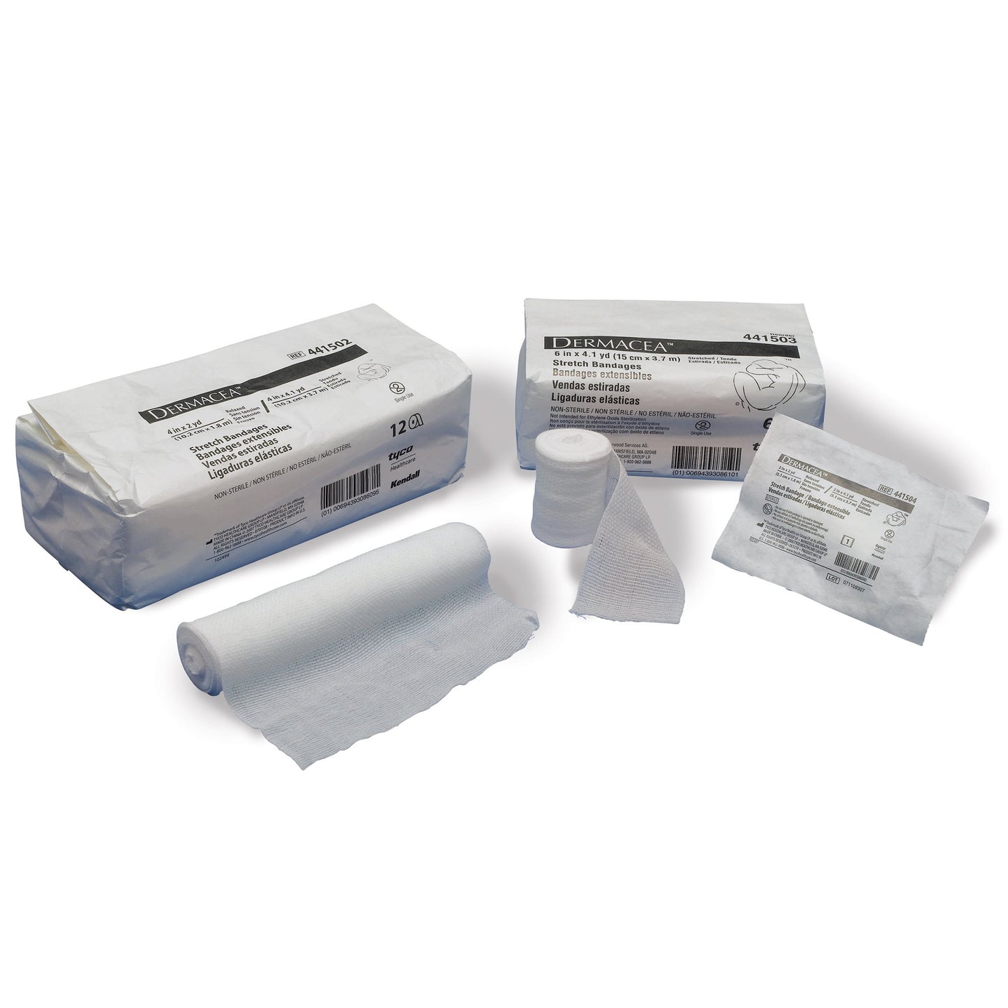 Dermacea™ Sterile Conforming Bandage, 6 Inch x 4 Yard, 1-Ply