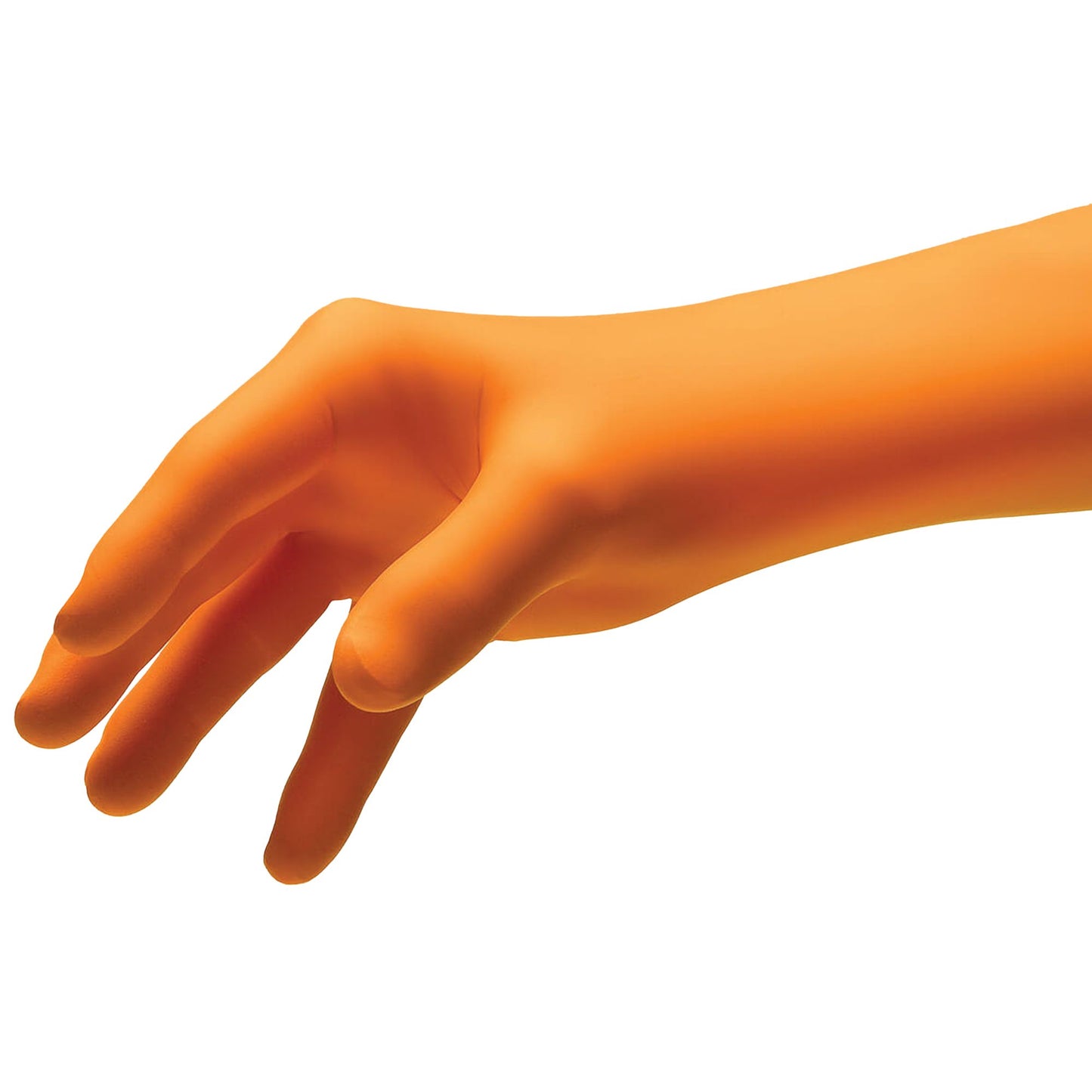 Exam Glove NitriDerm® Ultra Orange™ X-Large NonSterile Nitrile Standard Cuff Length Fully Textured Orange Chemo Tested / Fentanyl Tested