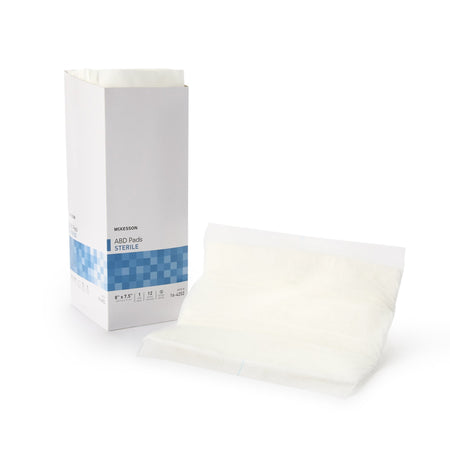 McKesson 16-4252 Sterile Abdominal Pad, 7-1/2 x 8 Inch