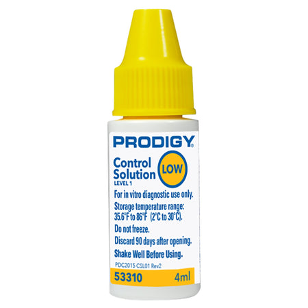 Prodigy Diabetes Care 53310 Blood Glucose Control Solution, Low Level