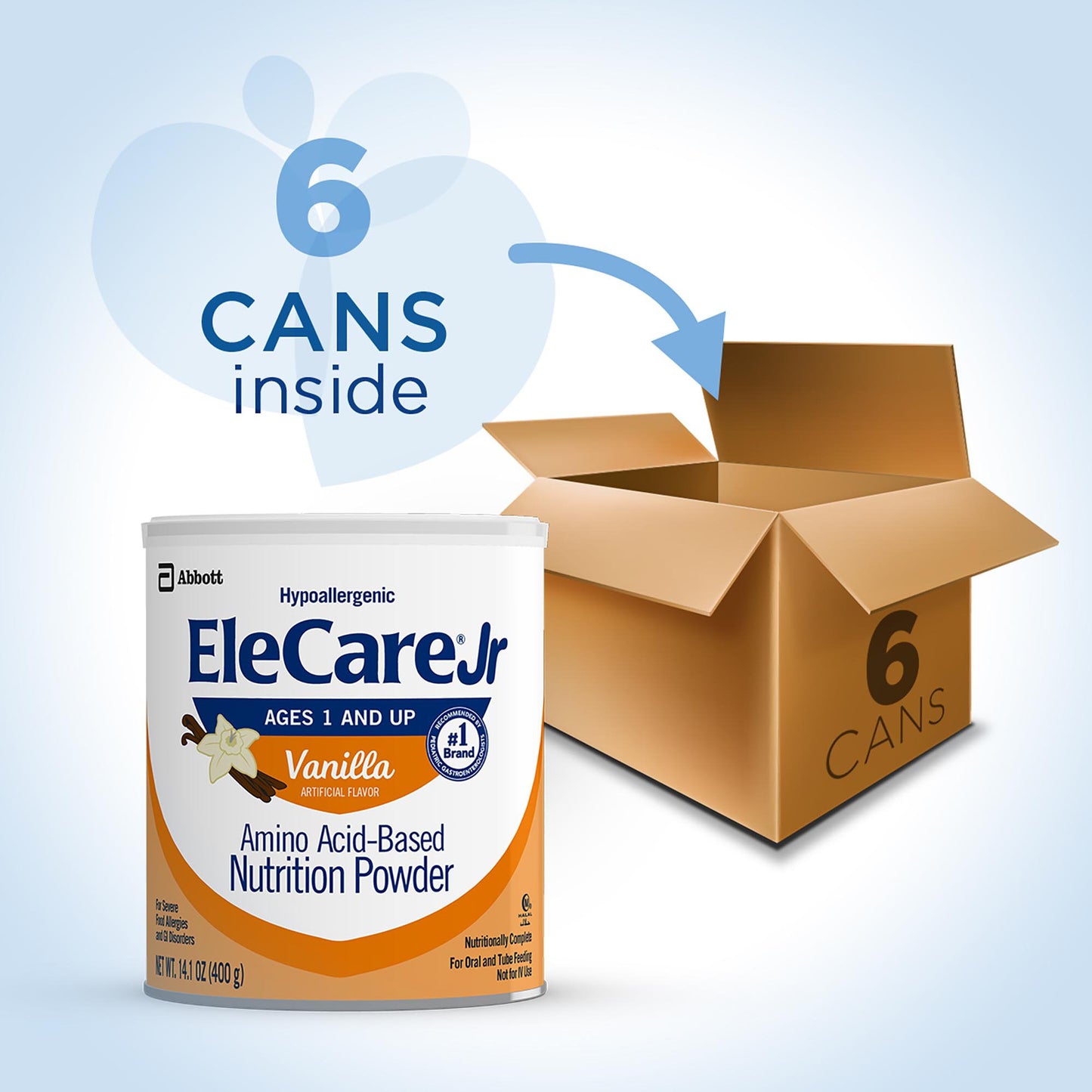 EleCare® Jr Vanilla Pediatric Nutrition Powder, 14.1-ounce can