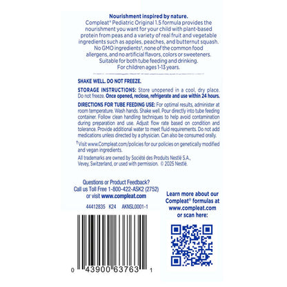 Compleat® Pediatric Original 1.5 Fruit Medley, 8.45-ounce Reclosable Carton