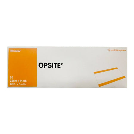 Smith & Nephew 4967 OpSite Transparent Film Dressing, 5½ x 10 Inch