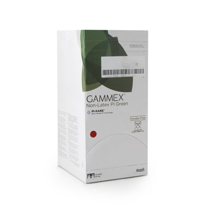Gammex® Non-Latex PI Green Polyisoprene Surgical Glove, Size 8.5, Light Green