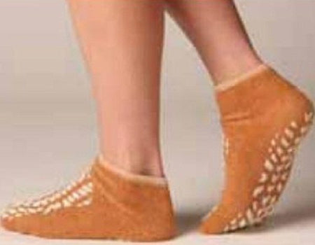 Alba Healthcare 1073992 Terry Treads Slipper Socks, Large