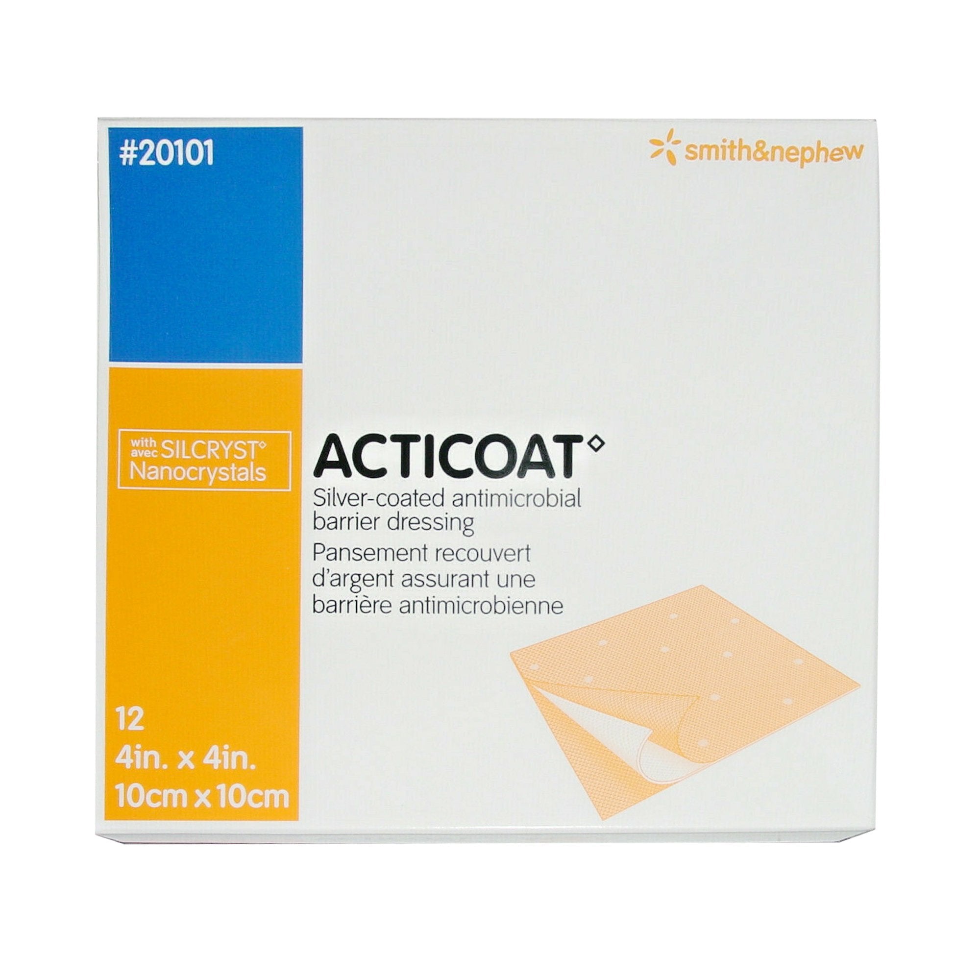 Acticoat Burn Antimicrobial Barrier Dressing, 4 x 4 Inch – Lexicon ...