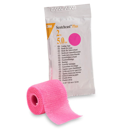 Solventum 82002X 3M Scotchcast Plus Bright Pink Cast Tape, 2 Inch x 4 Yard
