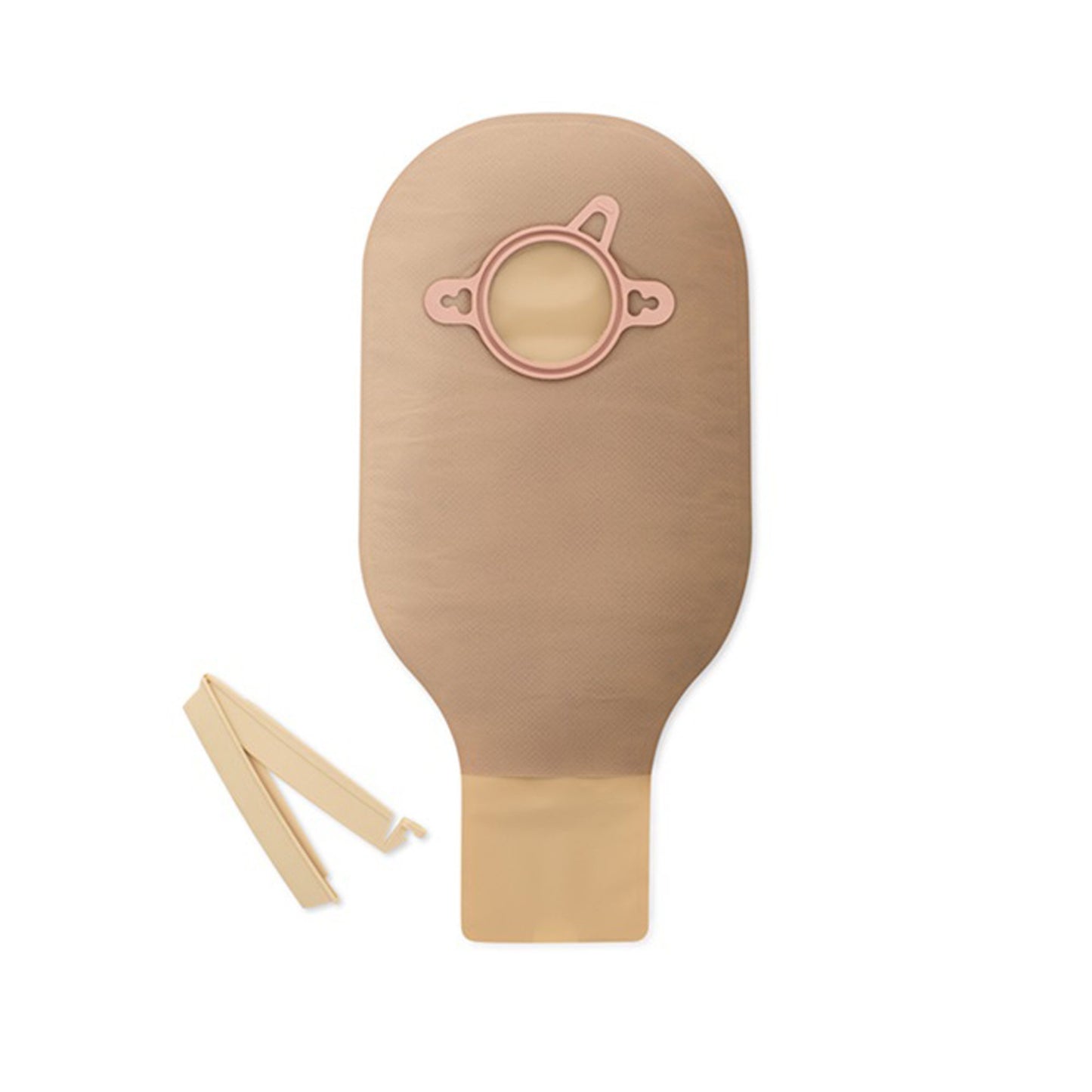 New Image™ 2-Piece Beige Ostomy Pouch, Pre-cut to Fit 44 mm Stomas, Green Match