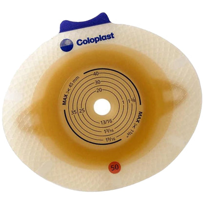 SenSura® Click Flat Barrier Ostomy Barrier, 40 mm Stoma Opening, Blue Match