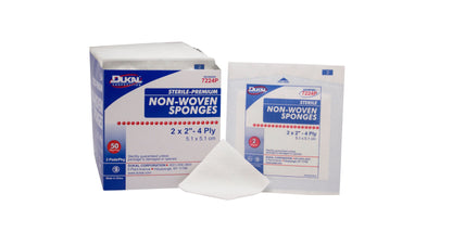 Clinisorb Sterile Nonwoven Sponge, 2 x 2 Inch, 4-Ply