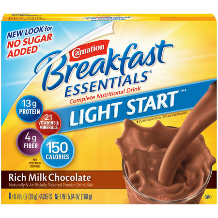 Nestle Healthcare Nutrition 1.005E+13 Carnation Breakfast Essentials Light Start Chocolate Nutritional Drink