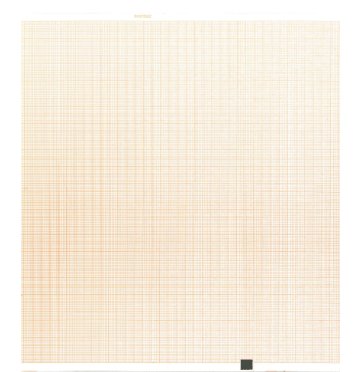 Graphic Controls Industrial 7G32017003 Recording Chart Paper Nihon Kohden Z-Fold Orange Grid
