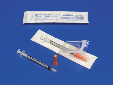 Cardinal 8881601358 Monoject SoftPack Insulin Syringe with Needle, 29 Gauge