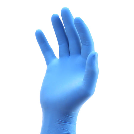 Amsino International ASCS35XL AMSure Nitrile Exam Glove, Extra Large, Blue