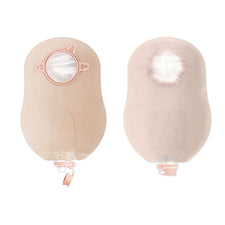 New Image™ 18422 Two-Piece Ultra-Clear Urostomy Pouch, 44 mm Flange, Green Match
