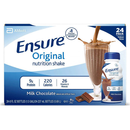 Ensure® Original Nutrition Shake, Chocolate, 8-ounce bottle