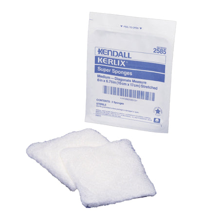 Cardinal 2585 Kerlix Sterile USP Type VII Fluff Dressing, 6 x 6-3/4 Inch, 12-Ply