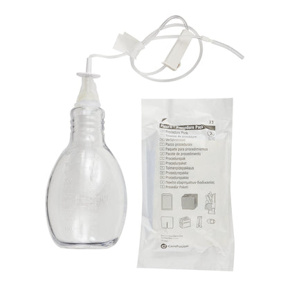 An unboxed view showing the complete sterile dressing pack and component contents inside a BD PleurX drainage kit.