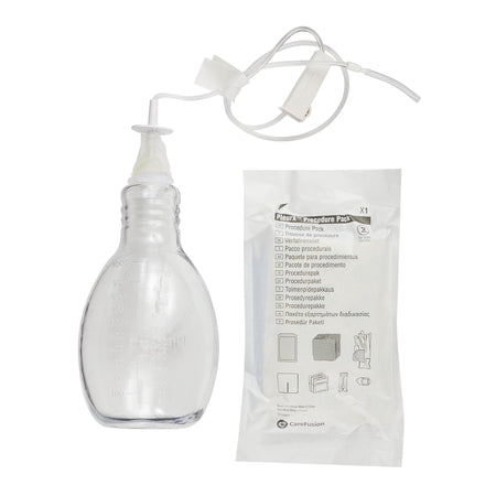 An unboxed view showing the complete sterile dressing pack and component contents inside a BD PleurX drainage kit.