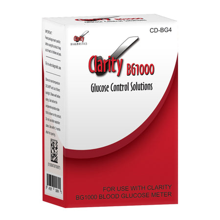 Clarity Diagnostics CD-BG4 Diabetes Management Test Control Set Clarity BG1000 Blood Glucose Normal Level /