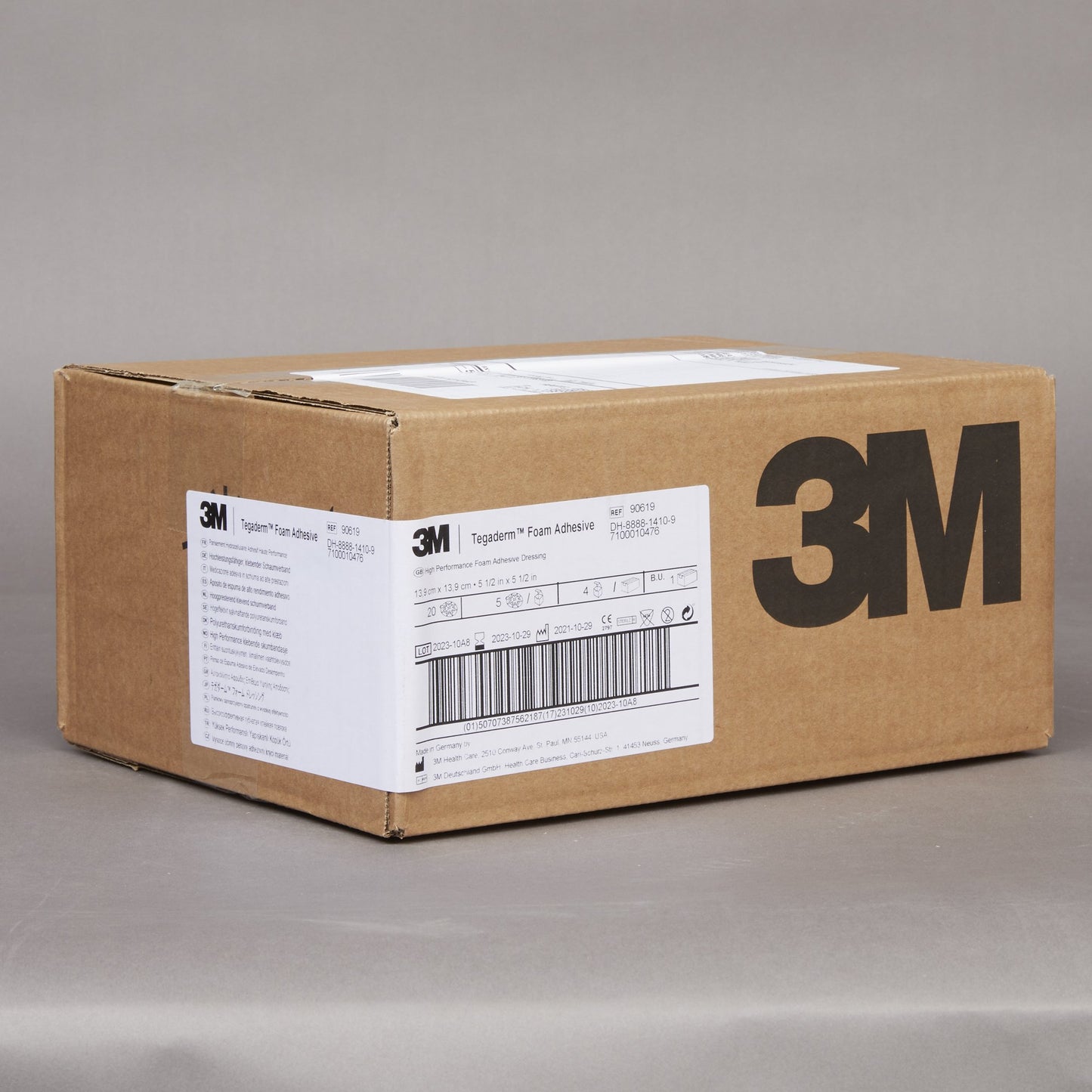 3M™ Tegaderm™ High Performance Adhesive w/ Border Foam Dressing, 13.9 x 13.9 cm