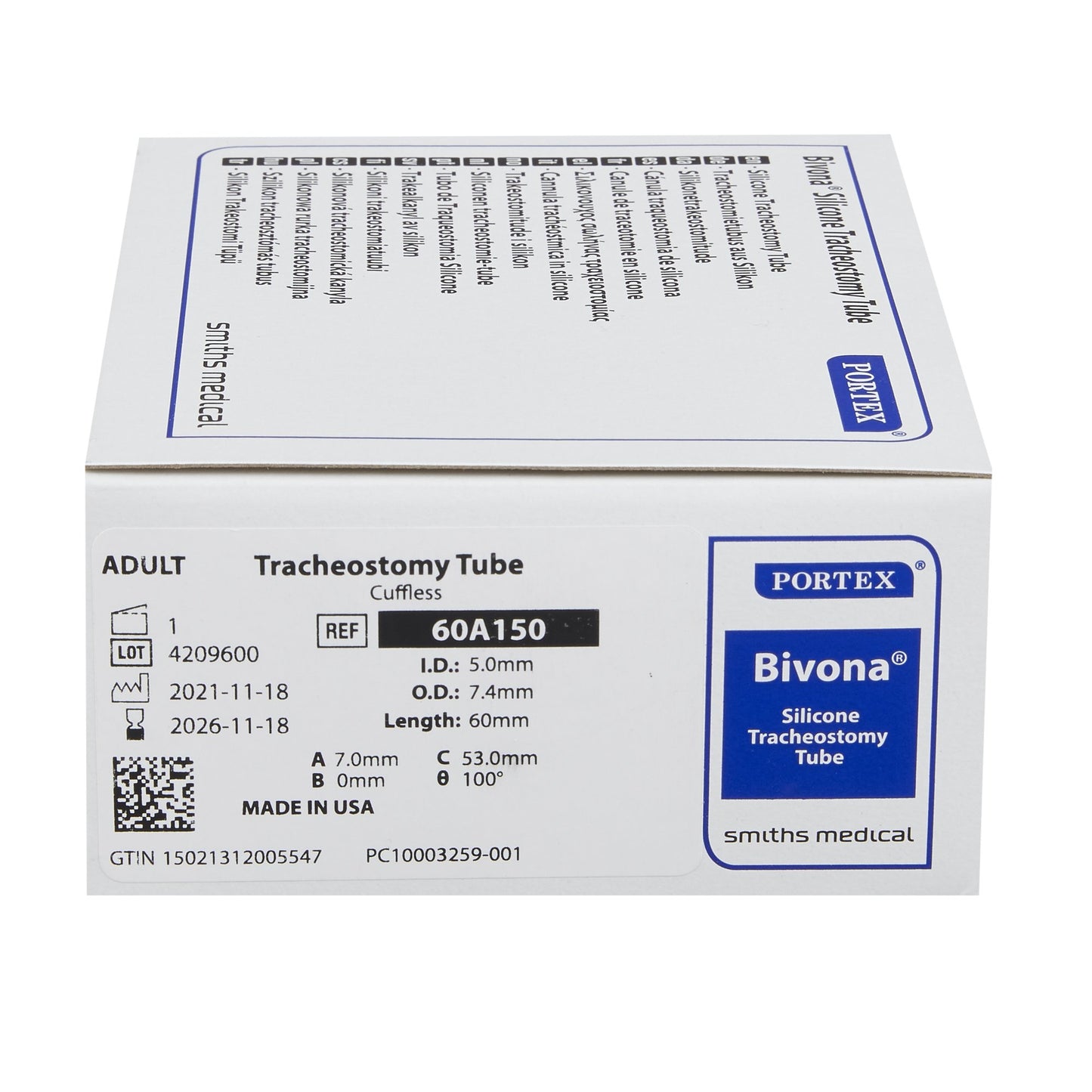 Bivona® Tracheostomy Tube, Size 5