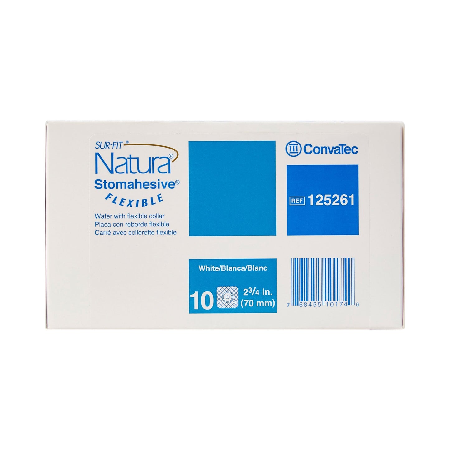 Convatec 125261Sur-Fit Natura® Two-Piece Stomahesive® Skin Barrier, 70 mm flange