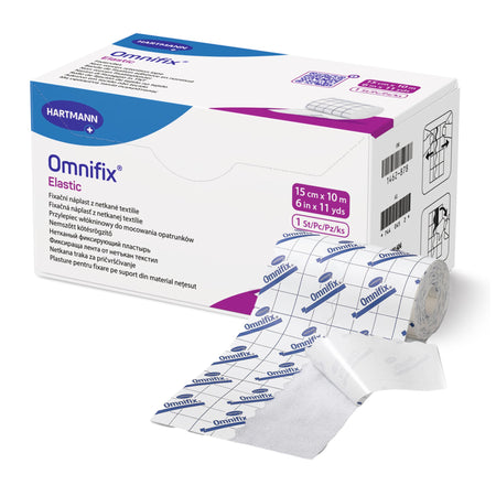 Hartmann 1119317 Omnifix Nonwoven Dressing Retention Tape, 6 Inch x 10 Yard, White
