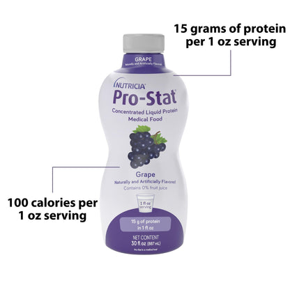Pro-Stat® Grape Complete Liquid Protein Medical Food, 30-ounce Bottle
