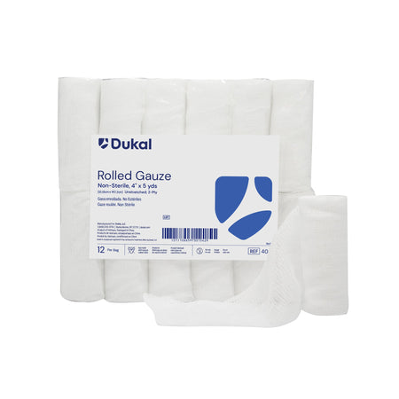 Dukal 404 Conforming Bandage, 4 Inch x 5 Yard, 2-Ply