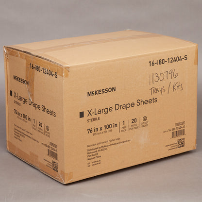 McKesson Sterile X-Large Drape, 76 x 100 Inch