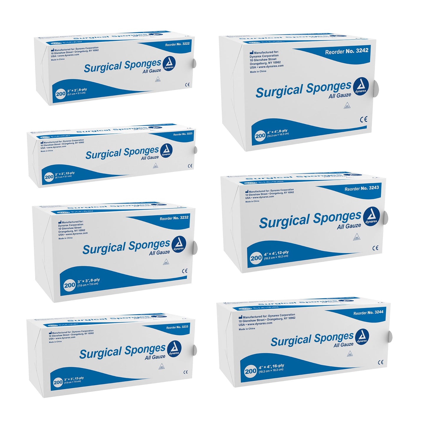 dynarex Gauze Sponge, 2 x 2 Inch, 8-Ply by Dynarex product image - view 3