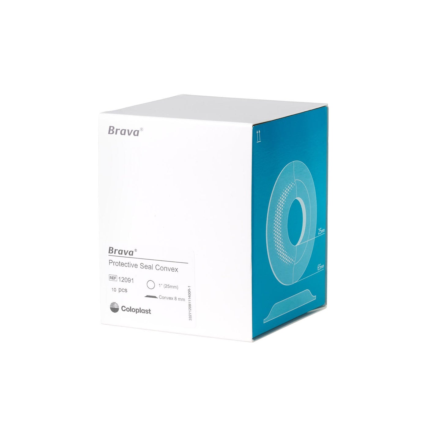 Ostomy Seal Brava® Convex, Starter Hole 1 Inch (25mm)