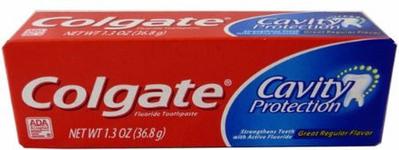 Colgate® Cavity Protection Toothpaste Regular Flavor, 1-ounce tube