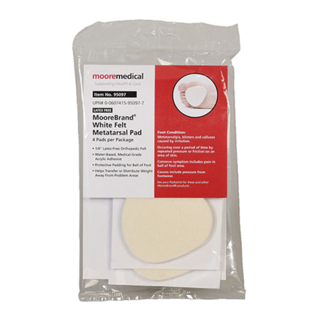 McKesson 95097 MooreBrand White Felt Metatarsal Pad