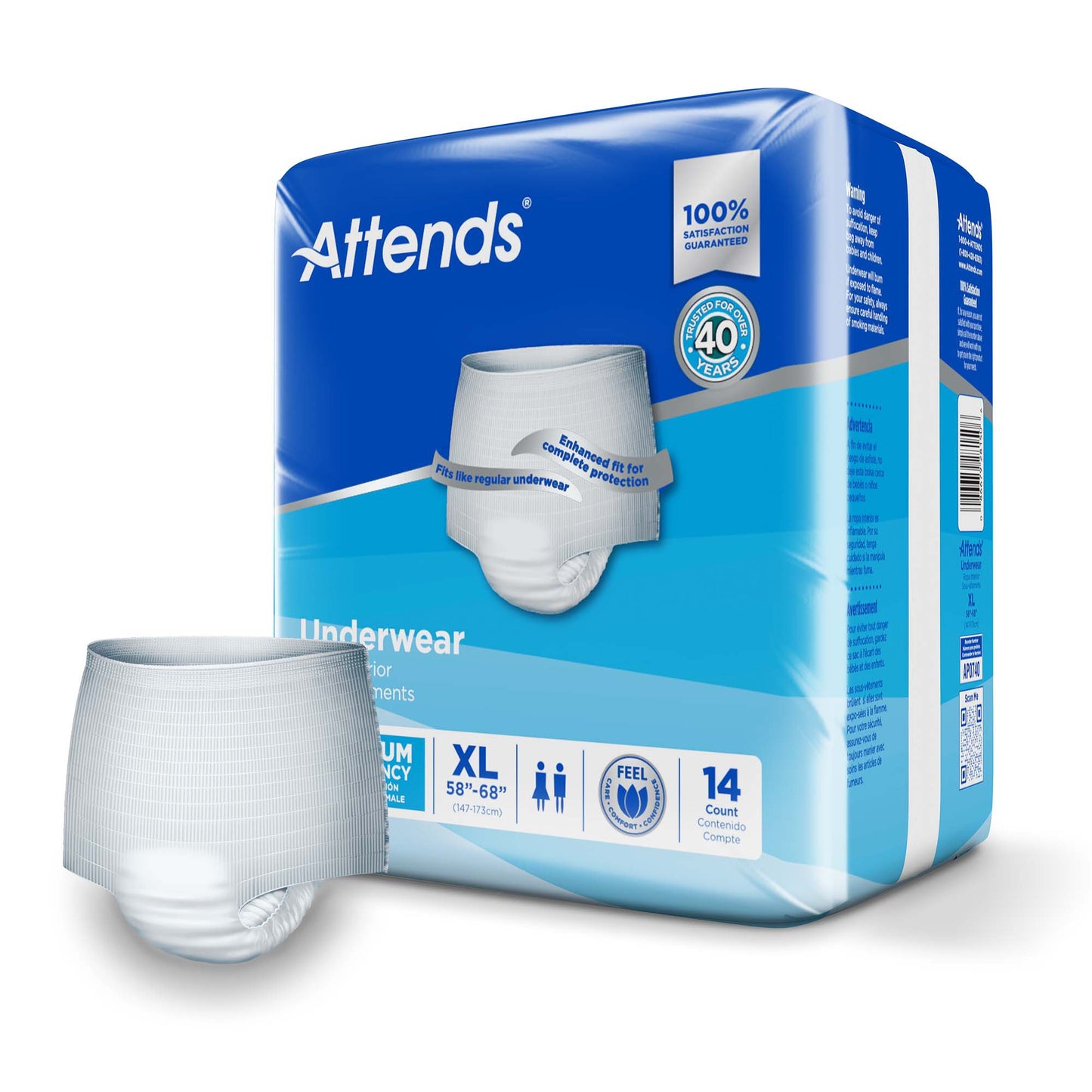 Attends® Extra Absorbency Underwear, X-Large