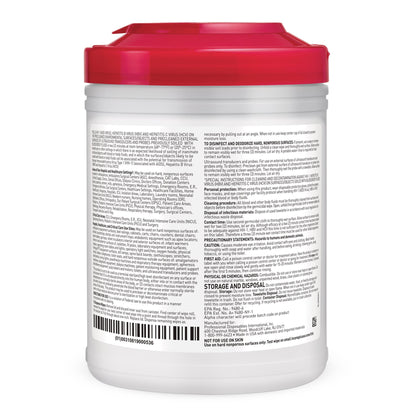 Sani-Cloth® Plus Germicidal Wipe Disinfectant Cleaner, Canister, 6 x 6¾ Inch
